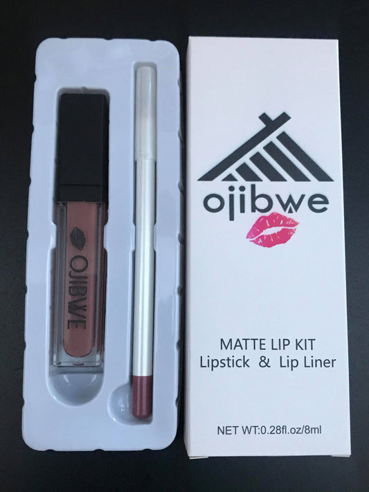 2pc lip liner & liquid lipstick - #14