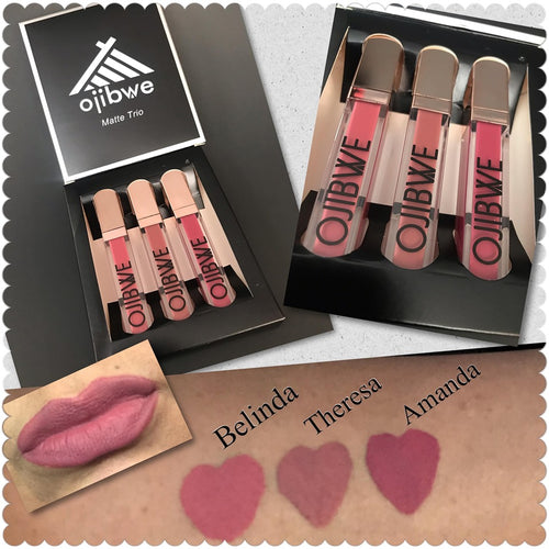 Matte trio liquid lipstick gift set