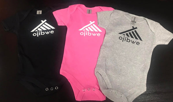 Baby onesie - ojibwe trademark teepee logo