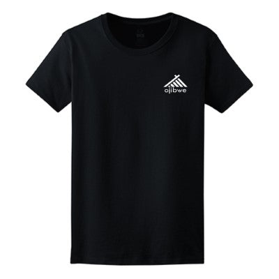 OJIBWE tshirt (black small logo).