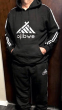 2pc embroidered hoodie and sweat suit