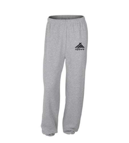 Ojibwe sweat pants - sports gray no pockets