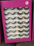 16 pairs of faux mink strip lashes