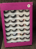 16 pairs of faux mink strip lashes