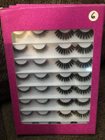 16 pairs of faux mink strip lashes