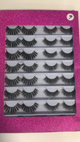 16 pairs of faux mink strip lashes