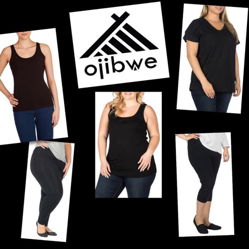 OJIBWE TEE PEE WHITE LOGO 2 piece set