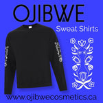 OJIBWE sweat shirt (Black floral arms)