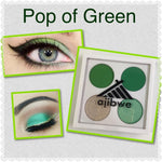 4 pan eyeshadow palette - pop of green