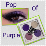 4 pan eyeshadow palette - pop of purple