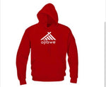 Ojibwe Red Hoodie (White Tee Pee Logo)