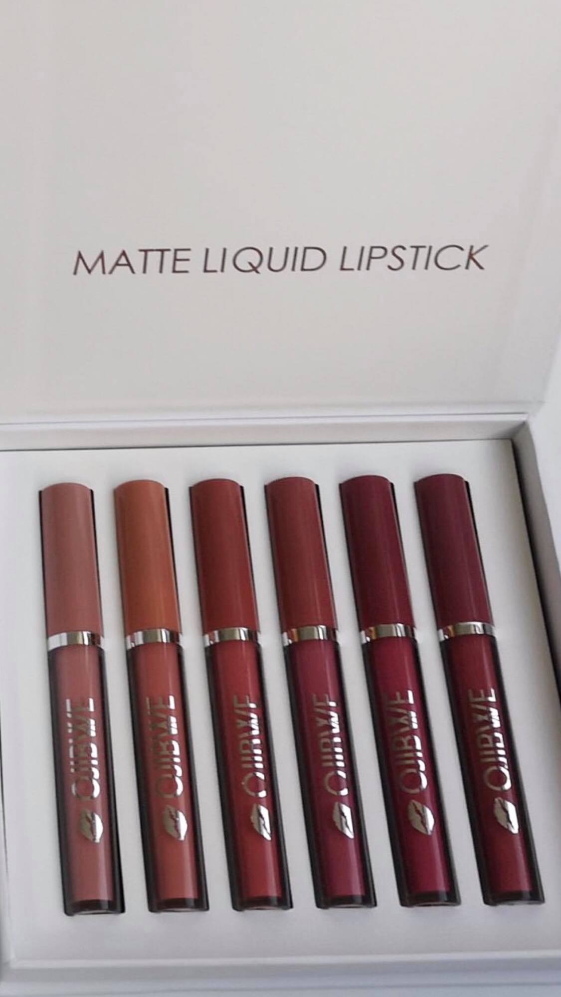 6pc Liquid Lipstick Matte Set white box