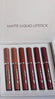 6pc Liquid Lipstick Matte Set white box