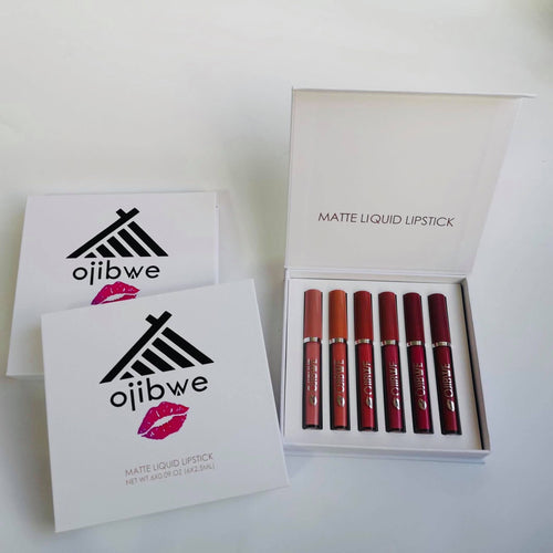 6pc Liquid Lipstick Matte Set white box